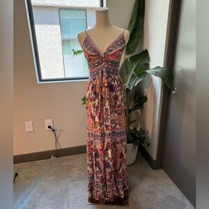 Angie Colorful Bohemian Maxi Dress